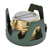 Camping Stove Windproof Vaporizable Portable Liquid Spirit Stove with Stand for Outdoor CampingGreen In Australia - Darrahopens
