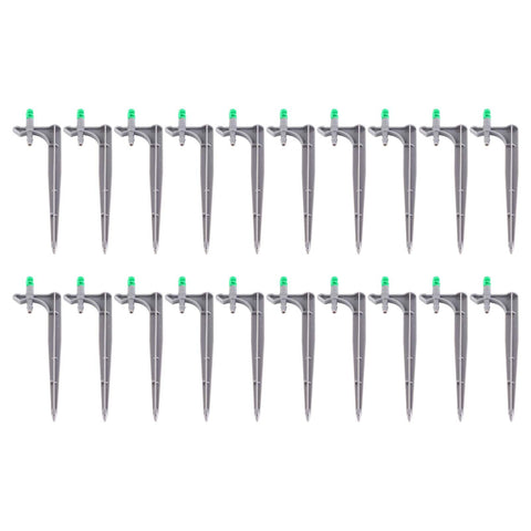 20Pcs/Bag Irrigation Dripper with Ground Insert Fruit Tree Drip Irrigation Emitters for Gardening180 Degree (Green) In Australia - Darrahopens