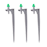 20Pcs/Bag Irrigation Dripper with Ground Insert Fruit Tree Drip Irrigation Emitters for Gardening180 Degree (Green)