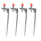 20Pcs/Bag Irrigation Dripper with Ground Insert Fruit Tree Drip Irrigation Emitters for Gardening360 Degree (Red)