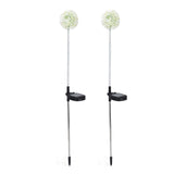 2set Solar Dandelions Garden Lights 6LED Colorful Outdoor Lawn Lamp for Patio Yard Balcony6LED White(2pcs)