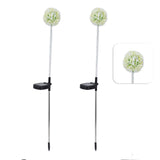 2set Solar Dandelions Garden Lights 6LED Colorful Outdoor Lawn Lamp for Patio Yard Balcony6LED White(2pcs)