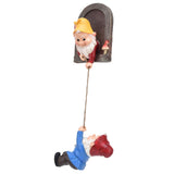 Garden Tree Gnome Statue Resin Colorfast Tree Climbing Elf Sculpture for Yard Outdoor In Australia - Darrahopens