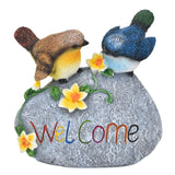 Bird Garden Decor Resin Animal Garden Figurines Welcome Sign Sculptures Statues for Yard Patio Lawn In Australia - Darrahopens
