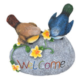 Bird Garden Decor Resin Animal Garden Figurines Welcome Sign Sculptures Statues for Yard Patio Lawn In Australia - Darrahopens