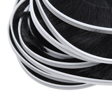 2PCS Brush Strip Ultraviolet Proof Water Proof Adjustable Length 4M Weather Stripping for Greenhouse Glass Door