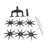 Garden Soil Scarifier Wear Resistant 2 in 1 Ventilated Scarifier Rotary Tiller for Garden