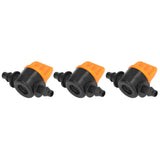 100Pcs 4/7 Barb Valve Irrigation Mini Pipe Water Valve Through Type Valve Misting Tube Valve for Garden Seeding Cultivation Irrigation In Australia - Darrahopens