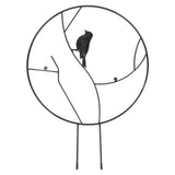 Bird Garden Trellis Good Support Cute Appearance Thick Lightweight Small Metal Garden Trellis for Backyards Balconies Black In Australia - Darrahopens