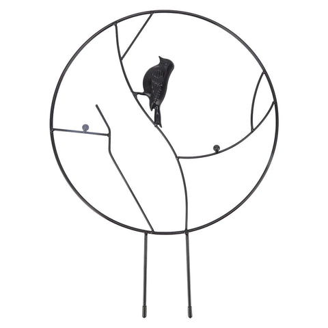 Bird Garden Trellis Good Support Cute Appearance Thick Lightweight Small Metal Garden Trellis for Backyards Balconies Black In Australia - Darrahopens