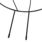 Bird Garden Trellis Good Support Cute Appearance Thick Lightweight Small Metal Garden Trellis for Backyards Balconies Black