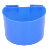 20Pcs Bird Food Bowl Plastic Parrot Water Feeding Cup Birdcage Feeder Trough Set Kit Blue 11x6cm / 4.33x2.36in In Australia - Darrahopens