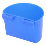 20Pcs Bird Food Bowl Plastic Parrot Water Feeding Cup Birdcage Feeder Trough Set Kit Blue 11x6cm / 4.33x2.36in