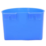 20Pcs Bird Food Bowl Plastic Parrot Water Feeding Cup Birdcage Feeder Trough Set Kit Blue 11x6cm / 4.33x2.36in