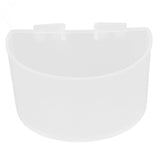 20Pcs Bird Food Bowl Plastic Parrot Water Feeding Cup Birdcage Feeder Trough Set Kit White 9s6cm / 3.54x2.36in In Australia - Darrahopens