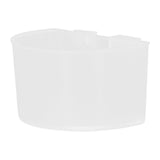 20Pcs Bird Food Bowl Plastic Parrot Water Feeding Cup Birdcage Feeder Trough Set Kit White 9s6cm / 3.54x2.36in