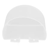 20Pcs Bird Food Bowl Plastic Parrot Water Feeding Cup Birdcage Feeder Trough Set Kit White 9s6cm / 3.54x2.36in