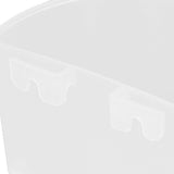 20Pcs Bird Food Bowl Plastic Parrot Water Feeding Cup Birdcage Feeder Trough Set Kit White 11x6cm / 4.33x2.36in