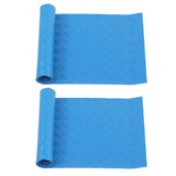2Pcs Swimming Pool Ladder Mat Rubber Protective Floor Step Pad 60x24x0.1cm Set Kit
