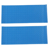 2Pcs Swimming Pool Ladder Mat Rubber Protective Floor Step Pad 60x24x0.1cm Set Kit