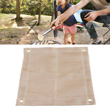 Fireproof Mat Fiberglass High Temperature Resistant Fire Pit Mat Outdoor Accessories for Barbecue Camping Picnic Mini 30x30cm/11.81x11.81in