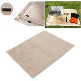 Fireproof Mat Fiberglass High Temperature Resistant Fire Pit Mat Outdoor Accessories for Barbecue Camping Picnic Small 46x44cm/18.11x17.32in
