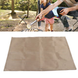 Fireproof Mat Fiberglass High Temperature Resistant Fire Pit Mat Outdoor Accessories for Barbecue Camping Picnic Medium 80x60cm/31.50x23.62in