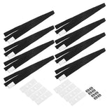 8 Sets Swimming Pool Roller Strap Solar Cover Reel Attachment Kit with Cord Plates and Buckles