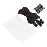 8 Sets Swimming Pool Roller Strap Solar Cover Reel Attachment Kit with Cord Plates and Buckles