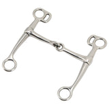 Horse Breaking Bit Stainless Steel 125mm Jointed Mouth Bit Equipment with Turn Cheek for Training In Australia - Darrahopens