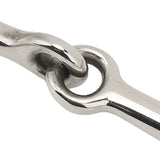 Horse Breaking Bit Stainless Steel 125mm Jointed Mouth Bit Equipment with Turn Cheek for Training