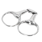 Horse Gag Ring Snaffle Bite Stainless Steel 125mm Loose Oval Link Mouthpiece Horse Training Equipment In Australia - Darrahopens