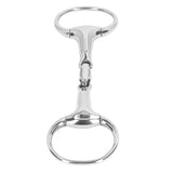Horse Gag Ring Snaffle Bite Stainless Steel 125mm Loose Oval Link Mouthpiece Horse Training Equipment In Australia - Darrahopens