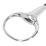 Horse Gag Ring Snaffle Bite Stainless Steel 125mm Loose Oval Link Mouthpiece Horse Training Equipment