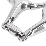 Horse Gag Ring Snaffle Bite Stainless Steel 125mm Loose Oval Link Mouthpiece Horse Training Equipment