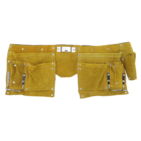 Leather Tool Belt Multiple Pockets Quick Release Buckle Wearproof Portable Leather Tool Belt Apron for Woodworking In Australia - Darrahopens