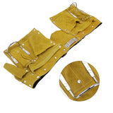 Leather Tool Belt Multiple Pockets Quick Release Buckle Wearproof Portable Leather Tool Belt Apron for Woodworking In Australia - Darrahopens