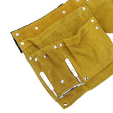 Leather Tool Belt Multiple Pockets Quick Release Buckle Wearproof Portable Leather Tool Belt Apron for Woodworking