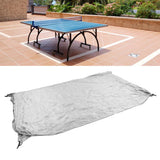 Ping Pong Table Cover Outdoor Waterproof Dustproof Silver Coating Table Tennis Cover for Courtyard Terrace Grey