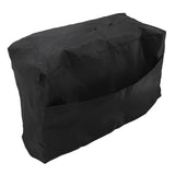 Welding Machine Canopy Waterproof 190T Silver Plated Polyester Taffeta UV Proof Welder Dust Cover for Garden Balcony 47x28x37cm/18.5x11.0x14.6in Black