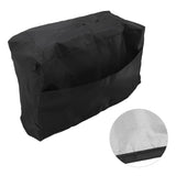 Welding Machine Canopy Waterproof 190T Silver Plated Polyester Taffeta UV Proof Welder Dust Cover for Garden Balcony 47x28x37cm/18.5x11.0x14.6in Black