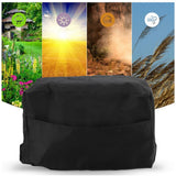 Welding Machine Canopy Waterproof 190T Silver Plated Polyester Taffeta UV Proof Welder Dust Cover for Garden Balcony 47x28x37cm/18.5x11.0x14.6in Black