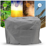 Welding Machine Canopy Waterproof 190T Silver Plated Polyester Taffeta UV Proof Welder Dust Cover for Garden Balcony 47x28x37cm/18.5x11.0x14.6in Grey In Australia - Darrahopens