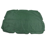 Outdoor Swing Canopy Silver Coated Oxford Cloth Waterproof Swing Chair Top Cover for Garden Sun Shade Accessory Dark Green