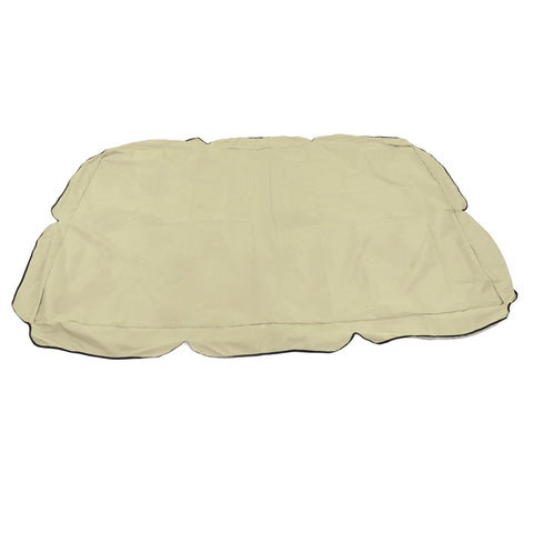 Outdoor Swing Canopy Silver Coated Oxford Cloth Waterproof Swing Chair Top Cover for Garden Sun Shade Accessory Beige In Australia - Darrahopens