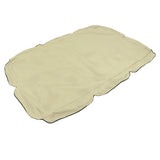 Outdoor Swing Canopy Silver Coated Oxford Cloth Waterproof Swing Chair Top Cover for Garden Sun Shade Accessory Beige