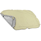 Outdoor Swing Canopy Silver Coated Oxford Cloth Waterproof Swing Chair Top Cover for Garden Sun Shade Accessory Beige