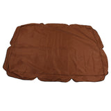 Outdoor Swing Canopy Silver Coated Oxford Cloth Waterproof Swing Chair Top Cover for Garden Sun Shade Accessory Brown In Australia - Darrahopens