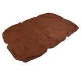 Outdoor Swing Canopy Silver Coated Oxford Cloth Waterproof Swing Chair Top Cover for Garden Sun Shade Accessory Brown In Australia - Darrahopens