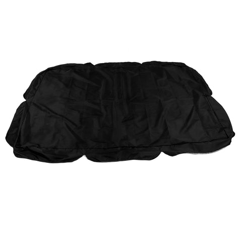 Outdoor Swing Canopy Silver Coated Oxford Cloth Waterproof Swing Chair Top Cover for Garden Sun Shade Accessory Black In Australia - Darrahopens